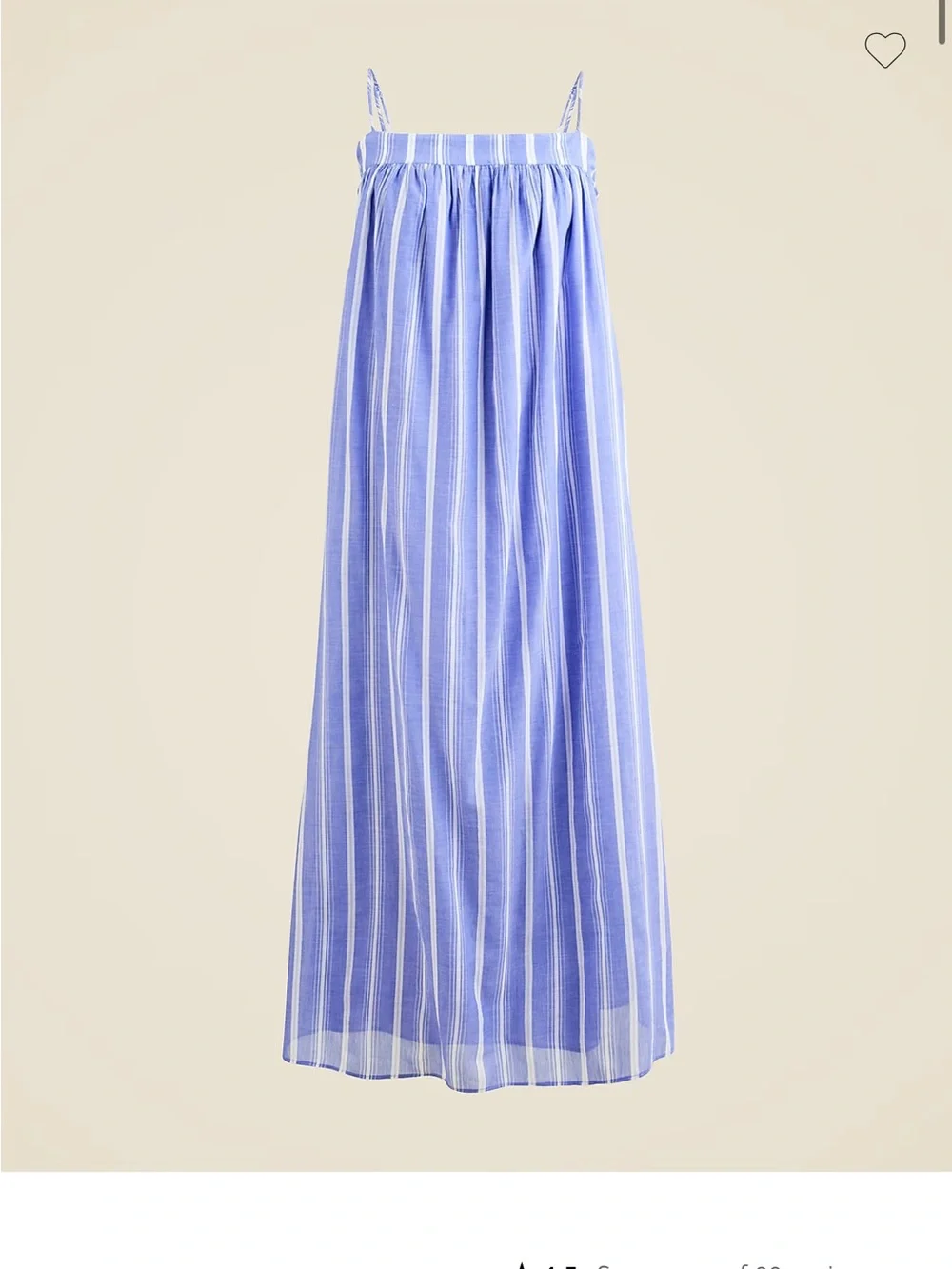 J. Crew Light Blue and White Striped dress